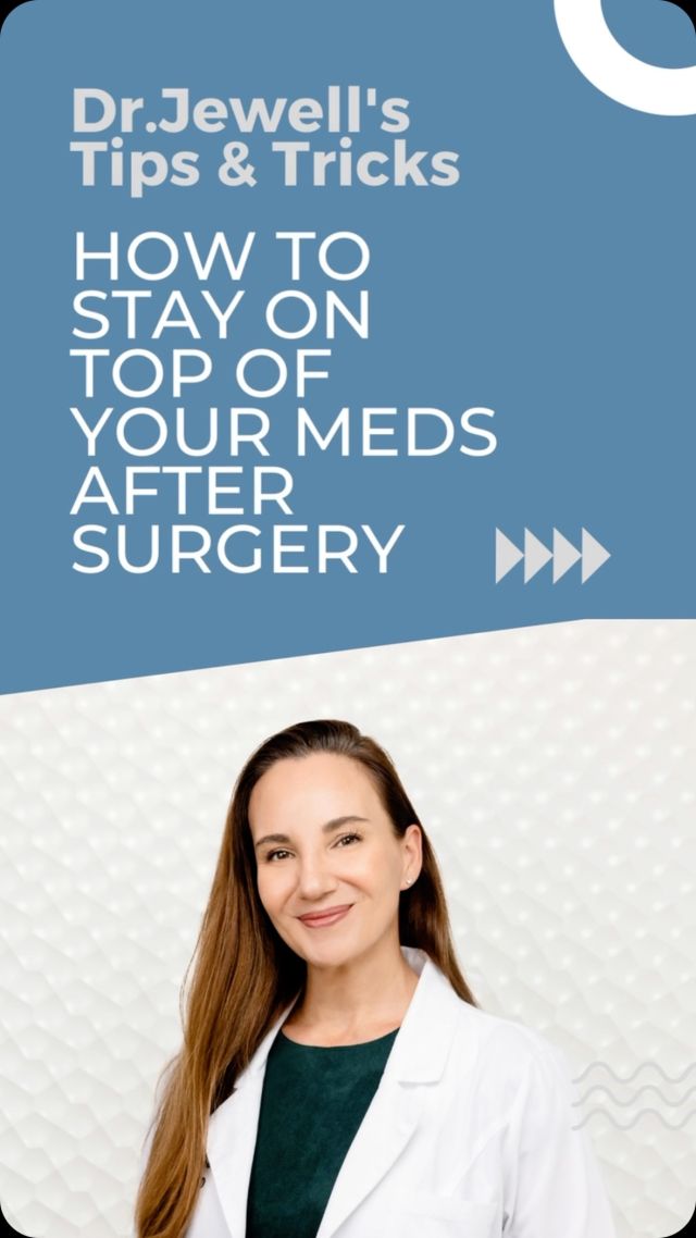 Take Control of Your Recovery: Dr. Jewell’s Tips and Tricks! ⁠
⁠
At South Bay Plastic Surgeons, patient safety and comfort are of the highest importance. @lisa_jewell_md_plasticsurgery offers up this tip for her patients: set alarms to ensure you are taking pain medication on schedule.⁠
⁠
1️⃣ Recovering from surgery can be overwhelming, and it’s easy to lose track of time. By setting alarms on your phone, you’ll never miss a dose of your prescribed pain medication. Consistency is key in managing pain effectively and promoting a smooth recovery process.⁠
⁠
2️⃣ Pain management is crucial for your comfort and well-being during the healing process. Taking your medications on time helps maintain a steady level of pain relief, preventing unnecessary discomfort and allowing your body to focus on healing.⁠
⁠
3️⃣ Following your surgeon’s instructions regarding medication intake is essential. By setting alarms, you eliminate the risk of accidentally skipping doses or taking them too close together, ensuring you adhere to the prescribed dosage and avoid any potential complications.⁠
⁠
Are you interested in surgery with one of our board-certified plastic surgeons? Call us at 310-784-0644 to schedule today. Your journey to a smoother, more comfortable recovery starts now!⁠
⁠
#southbayplasticsurgeons #sbps #painmanagement