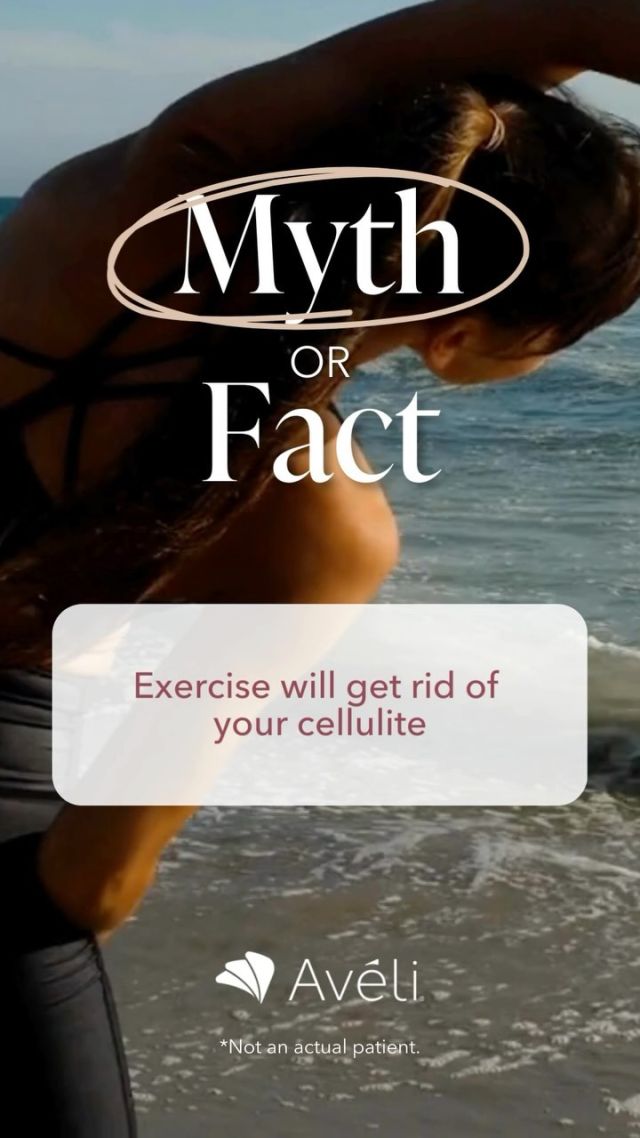 We’re back with another round of Myth or Fact! ⁠
⁠
While exercise may help reduce the appearance of cellulite, it cannot permanently remove cellulite from the body. ⁠
⁠
Cellulite can, however, be effectively addressed with Avéli®. During a single in-office procedure, septa bands are identified and released to deliver visibly smoother skin and long-lasting results. ⁠
⁠
If cellulite is something that bothers you, we now have a solution. Click the link in bio or call us at 310-784-0644 to schedule today!⁠
⁠
For full safety information visit MyAveli.com/IFU. ⁠
⁠
*Stevens WG, et al. Aesthet Surg J. 2023;43(4):455-466⁠
⁠
#Aveli #Cellulite #CelluliteReduction #CelluliteTreatment #NoMoreNonsense ⁠