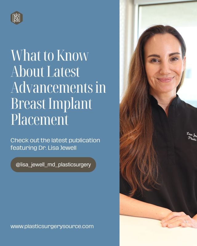 🌟 Check out Dr. Lisa Jewell’s expert insights in Health Central’s latest article on breast reconstruction! 🌟⁠
⁠
In her contribution, Dr. Jewell shares valuable knowledge on implant placement and what to consider for the best outcomes. Discover her expert advice and how it can guide your breast reconstruction journey. ⁠
⁠
Ready to learn more? Schedule a consultation with Dr. Jewell today by calling 310-784-0644 or visit our website [www.plasticsurgerysource.com](http://www.plasticsurgerysource.com) for more information. 💖🩺⁠
⁠
#DrLisaJewell #BreastReconstruction #ImplantPlacement #SouthBayPlasticSurgeons #ExpertAdvice #HealthCentral #PlasticSurgery #ScheduleConsultation #BreastCancerAwareness